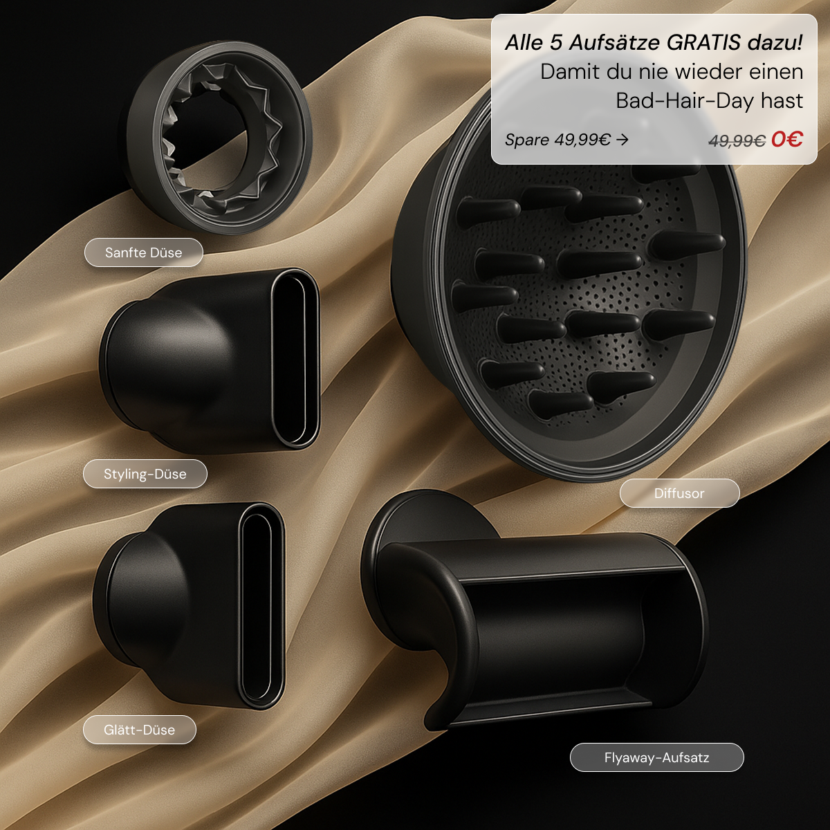 DOYOO AirPro™ 5in1 Hochleistungsföhn