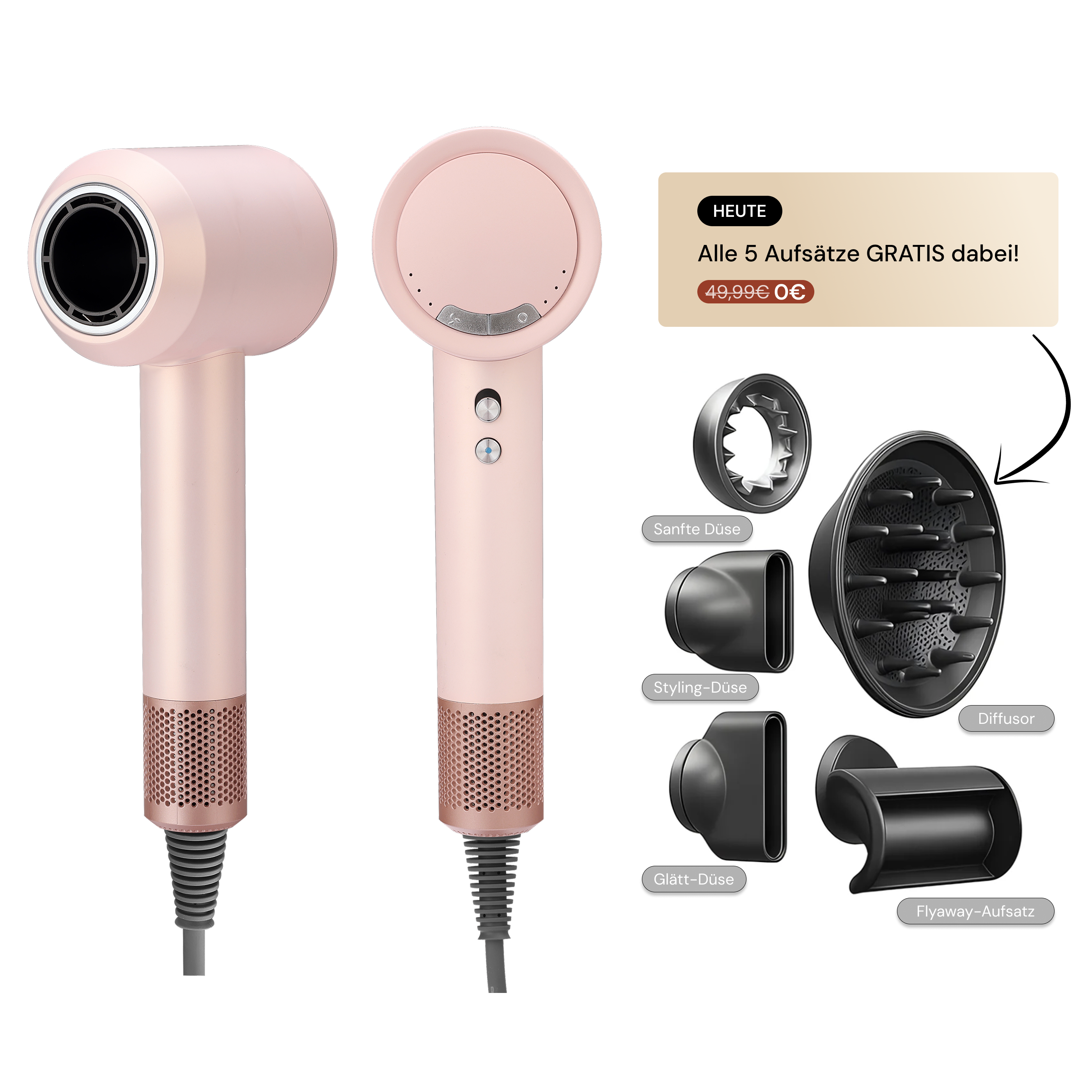 DOYOO AirPro™ 5in1 Hochleistungsföhn